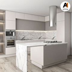 Tủ bếp A423 chữ L