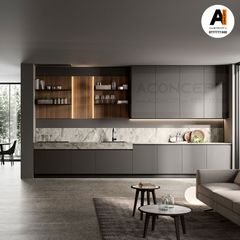 Tủ bếp A406 chữ I