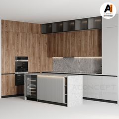Tủ bếp A414 chữ I