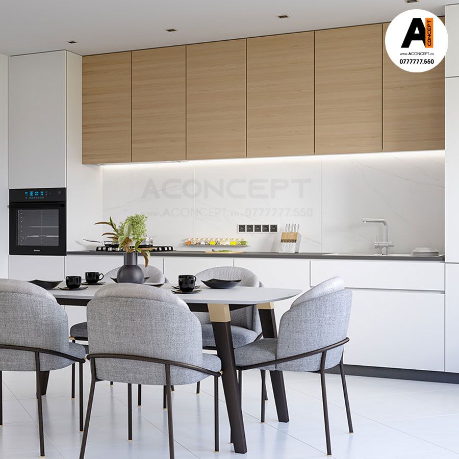 Tủ bếp A415 chữ I