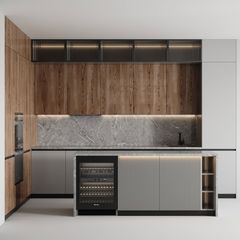 Tủ bếp A414 chữ I