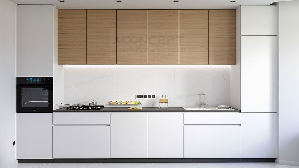 Tủ bếp A415 chữ I