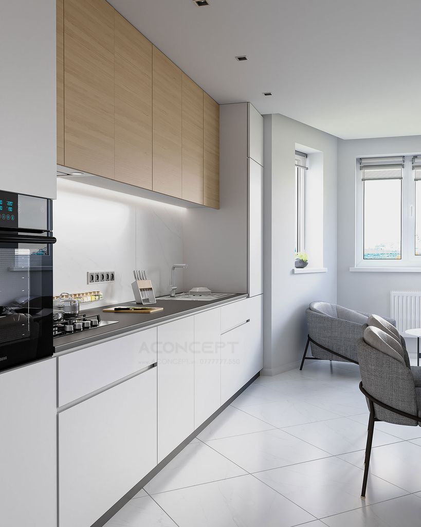 Tủ bếp A415 chữ I