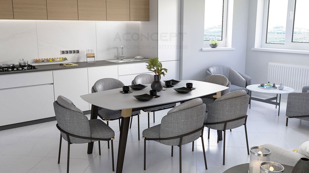 Tủ bếp A415 chữ I