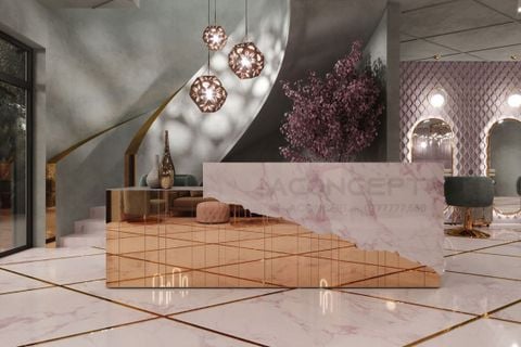 Tiệm Nail Aconcept sang trọng