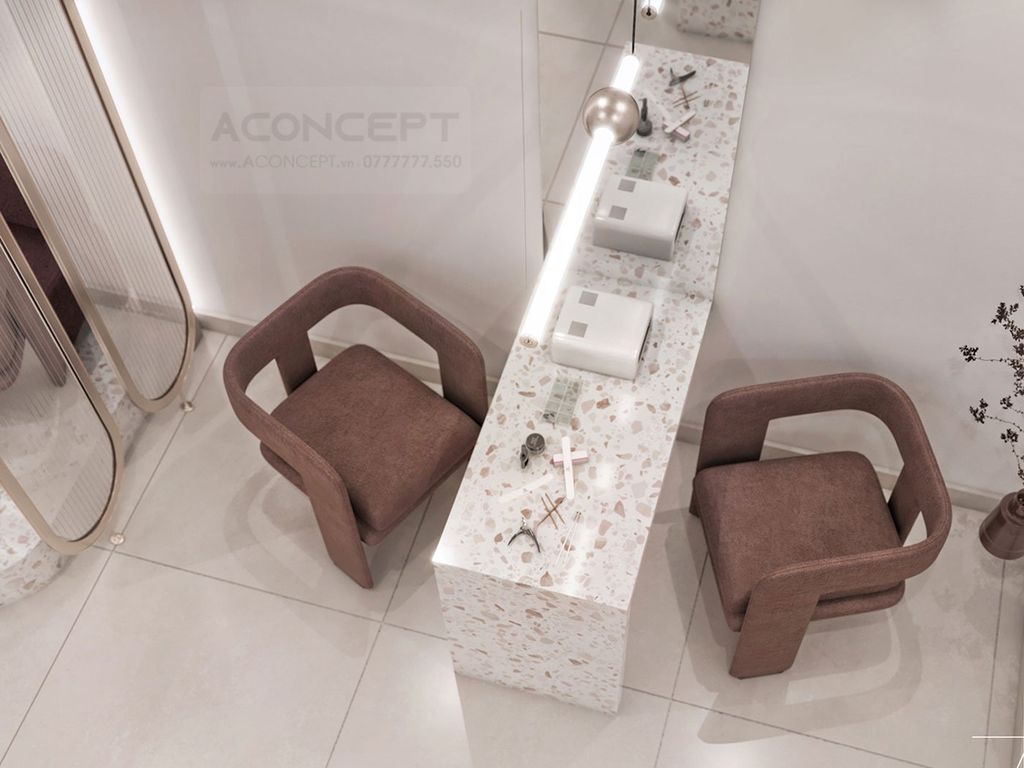Tiệm Nail Aconcept sang trọng