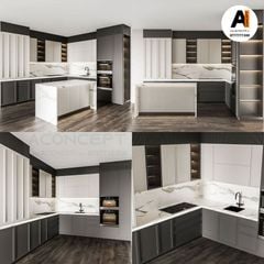 Tủ bếp A417 chữ I