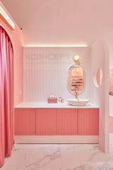 Thiết kế tiệm Nail màu hồng