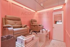 Thiết kế tiệm Nail màu hồng