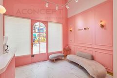 Thiết kế tiệm Nail màu hồng