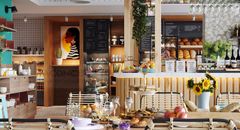 Tiệm cafe và bánh