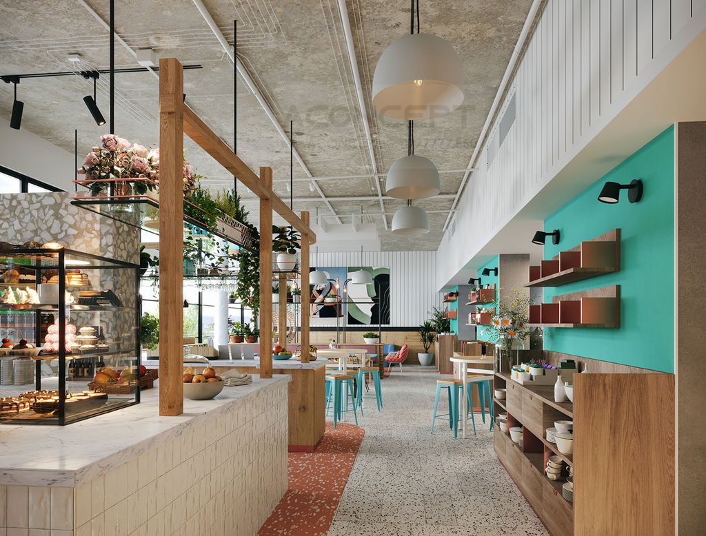 Tiệm cafe và bánh