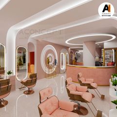 Tiệm Nail Aconcept sang trọng