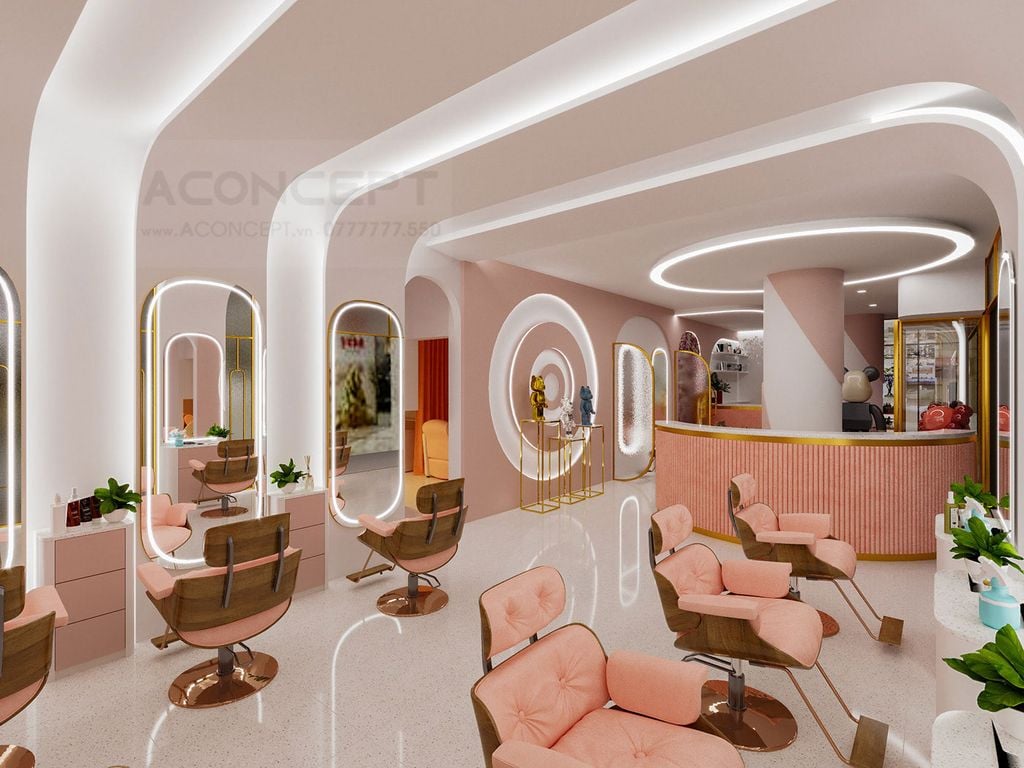 Tiệm Nail Aconcept sang trọng