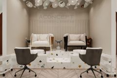 Tiệm Nail Aconcept màu xanh