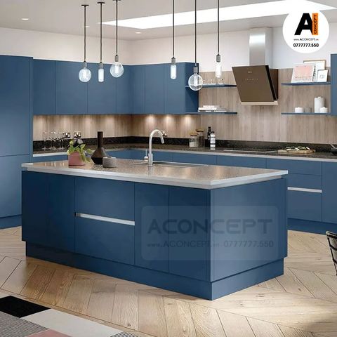 Tủ bếp A439 chữ L