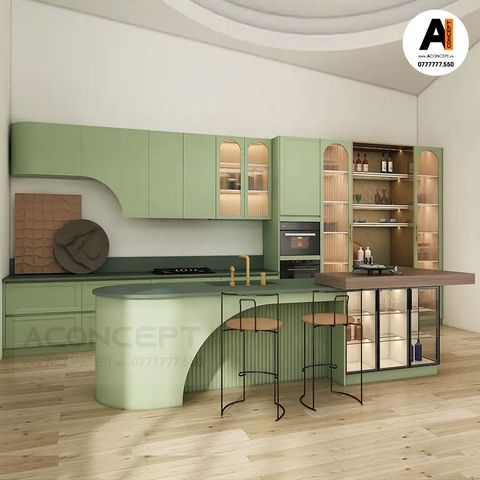 Tủ bếp A431 chữ L