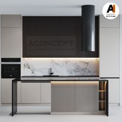 Tủ bếp A413 chữ I