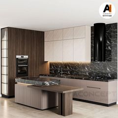 Tủ bếp A428 chữ L