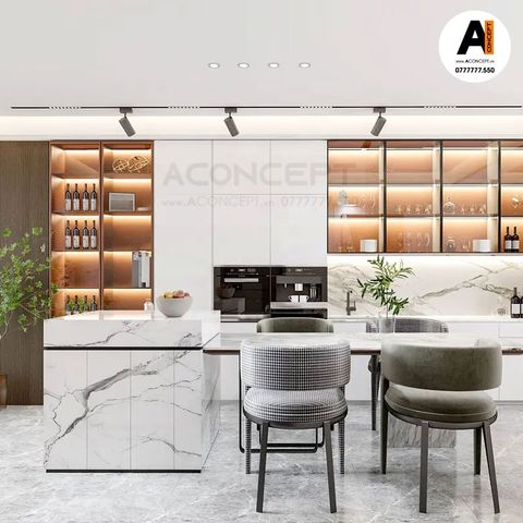 Tủ bếp A440 chữ I