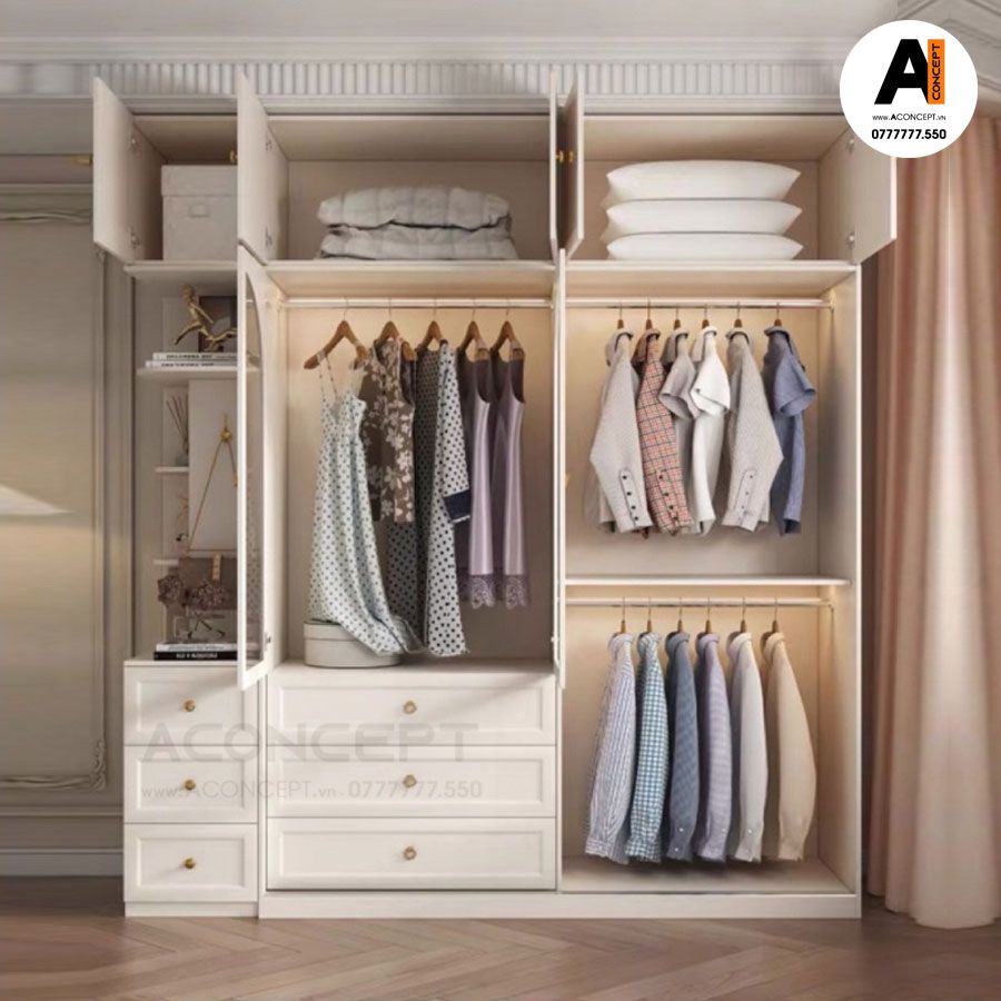 Tủ quần áo Aconcept01 cao cấp