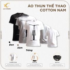 Áo Thun Thể Thao  Nam Cotton RUDAL họa tiết xe đạp