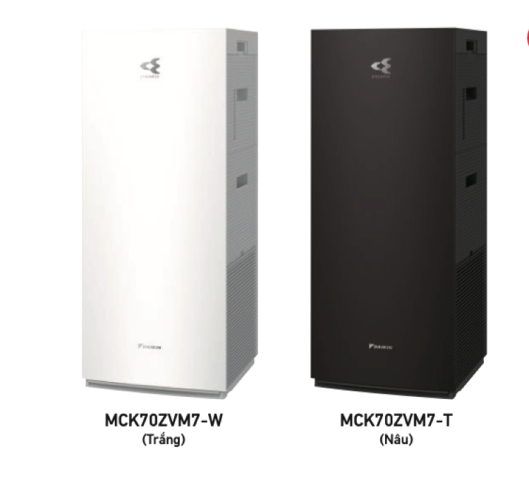 Máy lọc không khí tạo ẩm Daikin MCK70ZVM7-W(T)