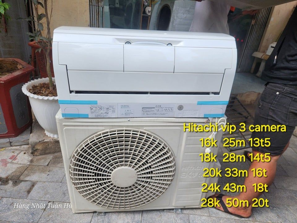 (Used 90%) Điều hoà Hitachi 2-3 camera 28000 Btu nội địa Nhật