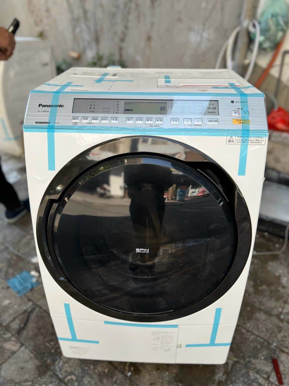 (Used 90%) Máy giặt sấy block Panasonic NA-VX8800L giặt 11 kg sấy 6 kg