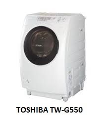 ( Used 95% )  TOSHIBA TW G550 MÁY GIẶT SẤY BLOCK MADE IN JAPAN