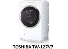 ( Used 95% )  TOSHIBA  TW-127V7 MÁY GIẶT SẤY BLOCK MADE IN JAPAN
