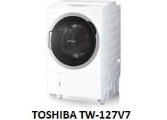 ( Used 95% )  TOSHIBA  TW-127V7 MÁY GIẶT SẤY BLOCK