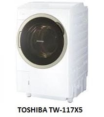 ( Used 95% ) TOSHIBA TW 117X5 MÁY GIẶT SẤY BLOCK MADE IN JAPAN