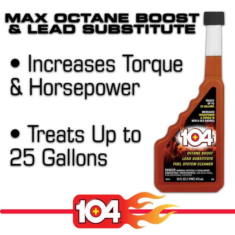  104+ Octane Super Boost Black - Chất làm sạch thống nhiên liệu, tăng chỉ số Octane và phụ gia 