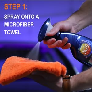  303 Graphene Detailer - Phủ bóng và bảo vệ sơn - Chống nhòe cho kính lái, kính hông và gương chiếu hậu cho tầm nhìn tốt khi lái xe dưới mưa 