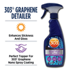  303 Graphene Detailer - Phủ bóng và bảo vệ sơn - Chống nhòe cho kính lái, kính hông và gương chiếu hậu cho tầm nhìn tốt khi lái xe dưới mưa 