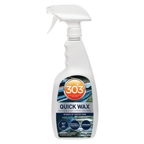  303® Marine Quick Wax -  Sáp dung dịch phủ bóng, bảo vệ, chống bám nước cho sơn kính, mâm, crom 