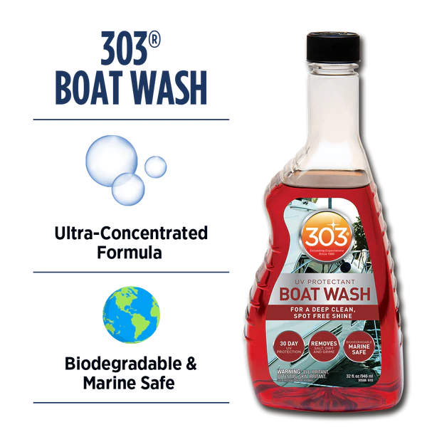  303® Boat Wash - Xà Phòng Loại Bỏ Muối, Chống Tia UV, Làm Sạch Sâu Thân Thuyền Và Xe Khu Vực Gần biển 