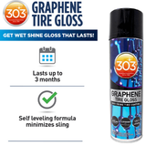  303® Graphene Tire Gloss - Bình xịt bóng lốp xe cao cấp 