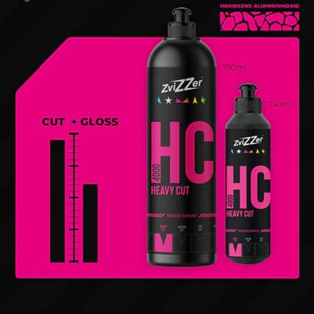  HC 4000 Heavy Cut - Xi đánh bóng xóa xước nhanh, ít bụi Bước 1) 