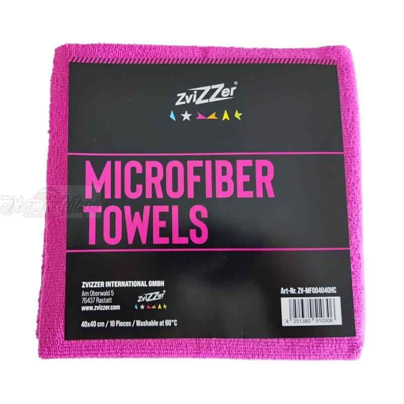  Microfiber Cloth Red - Khăn Microfiber lau cặn Xi, Cặn Sáp, Phủ Ceramic và nội thất 