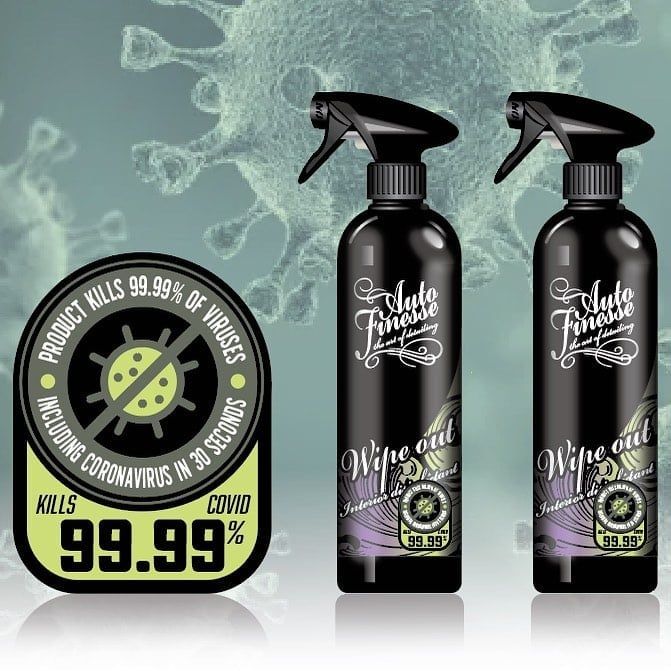  Wipe Out - Chai Khử Mùi Hôi, Khử Trùng, Diệt Nấm Mốc, Vi Khuẩn,... Xe Hơi 