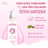  Sữa tắm mèo collagen anh đào DIVA Sakura 55ml 