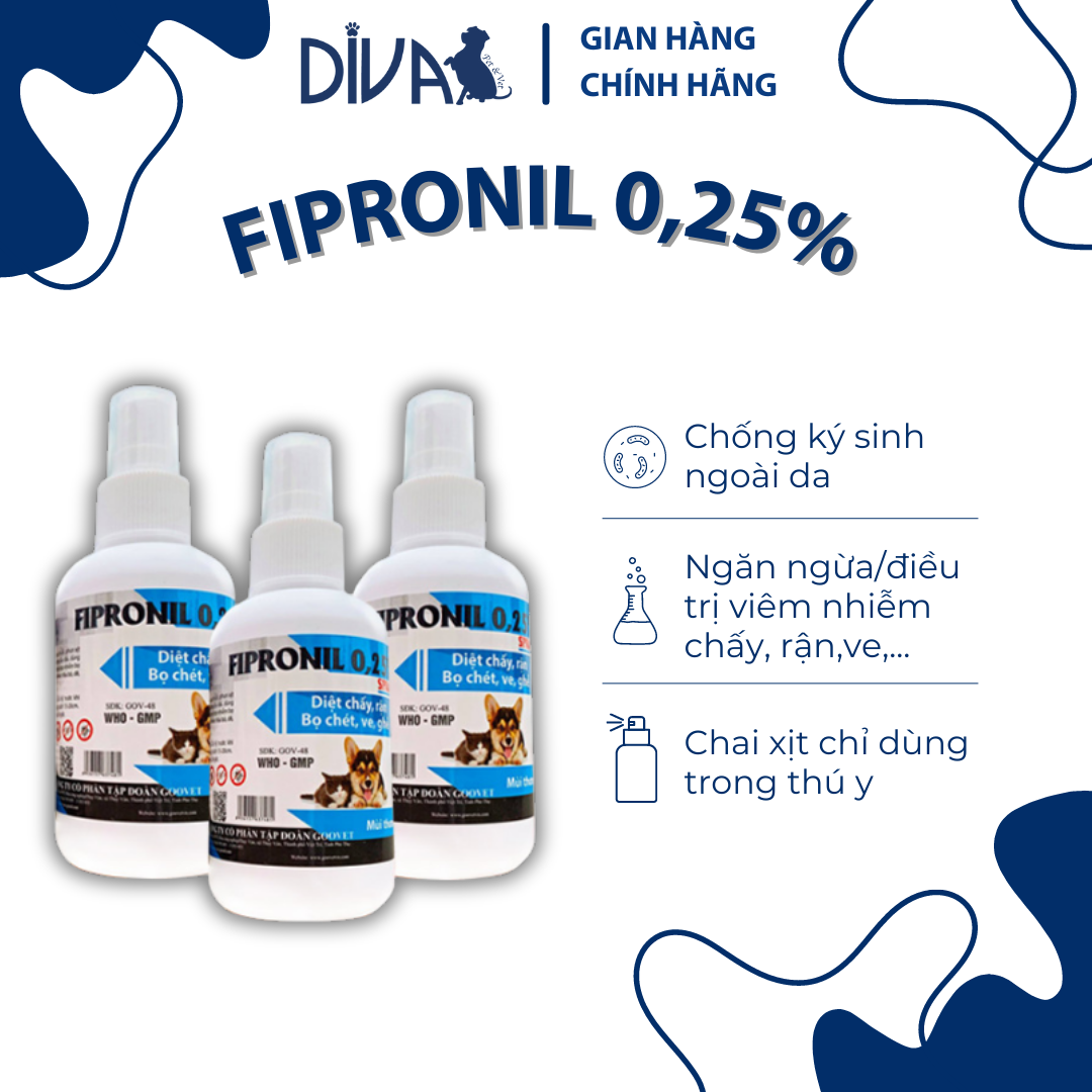  CHAI XỊT FIPRONIL 0,25% 