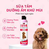  Sữa tắm chó dưỡng ẩm khử mùi DIVA Hồng 260ml 