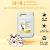  Sữa tắm chó dưỡng lông chống rối DIVA Vàng 5L 