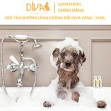  Sữa tắm chó dưỡng lông chống rối DIVA Vàng 55ml 