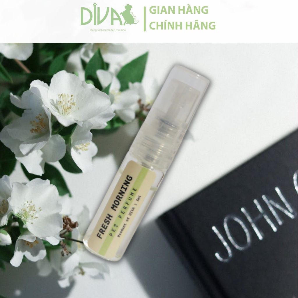  Nước hoa cao cấp dành cho thú cưng DIVA Fresh Morning - Sương sớm mát lành 2.5ml 