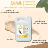  Sữa tắm chó dưỡng lông chống rối DIVA Vàng 5L 