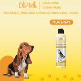  Sữa tắm chó dưỡng lông chống rối DIVA Vàng 260ml 